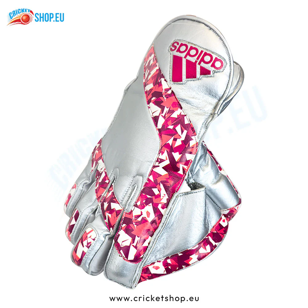 Adidas Pellara 3.0 Wicket Keeping Gloves Red/Silver Adult - Image 3