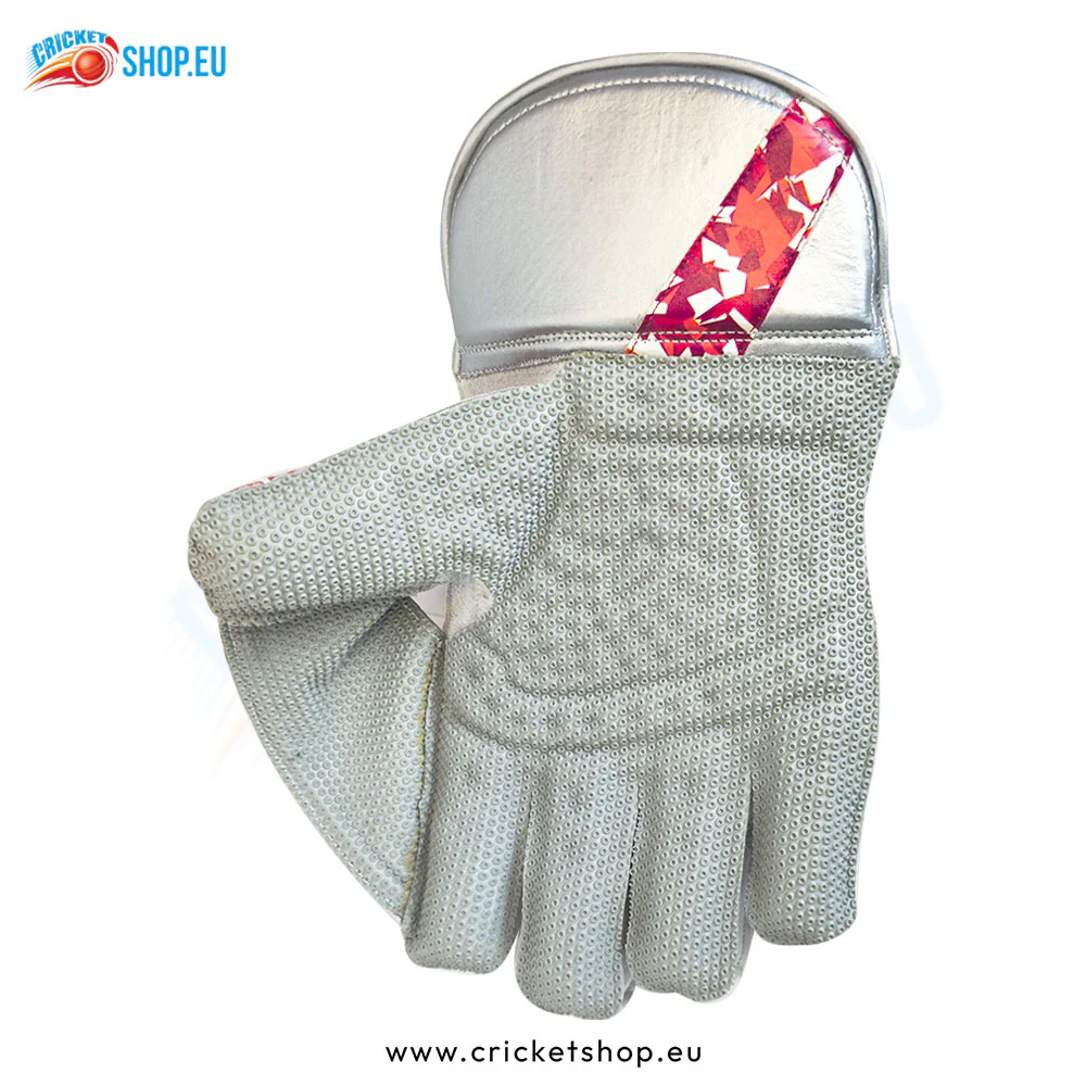 Adidas Pellara 3.0 Wicket Keeping Gloves Red/Silver Adult - Image 5