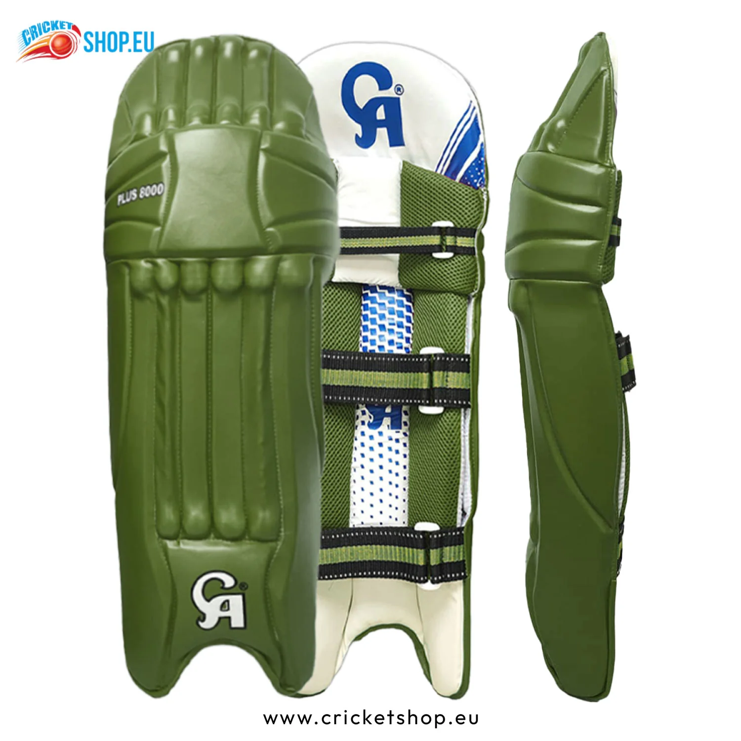 CA Plus 8000 Batting Pads Green Ambi