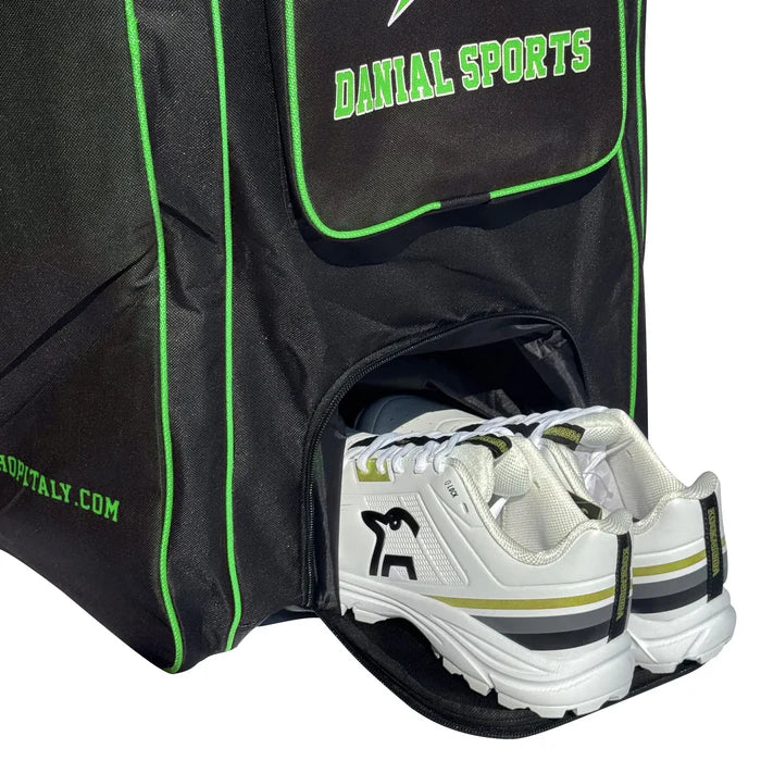 DS 1.0 Duffle Cricket Bag Black/Green - Image 8