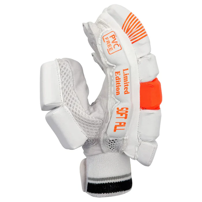 DS 1.1 L.E Batting Gloves White/Orange - Image 3