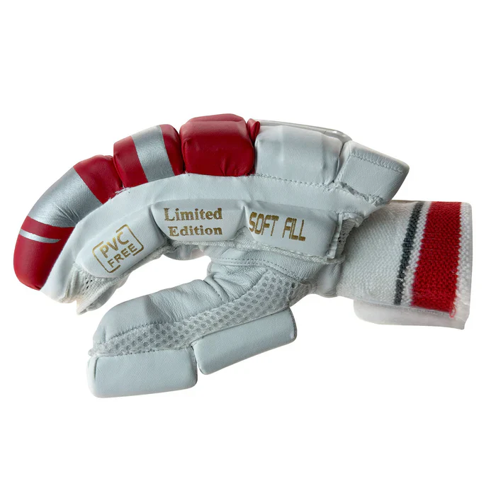 DS 1.1 L.E Batting Gloves White/Red - Image 3
