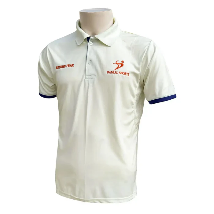 DS Cricket Half Sleves Shirt Off White - Image 2
