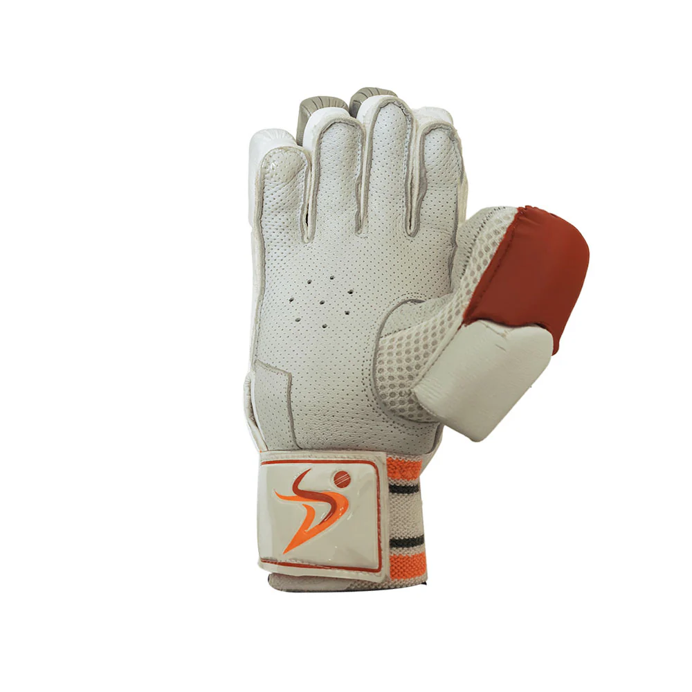 DS Sports D 1.0 Batting Gloves Adult (White/Red) - Image 7