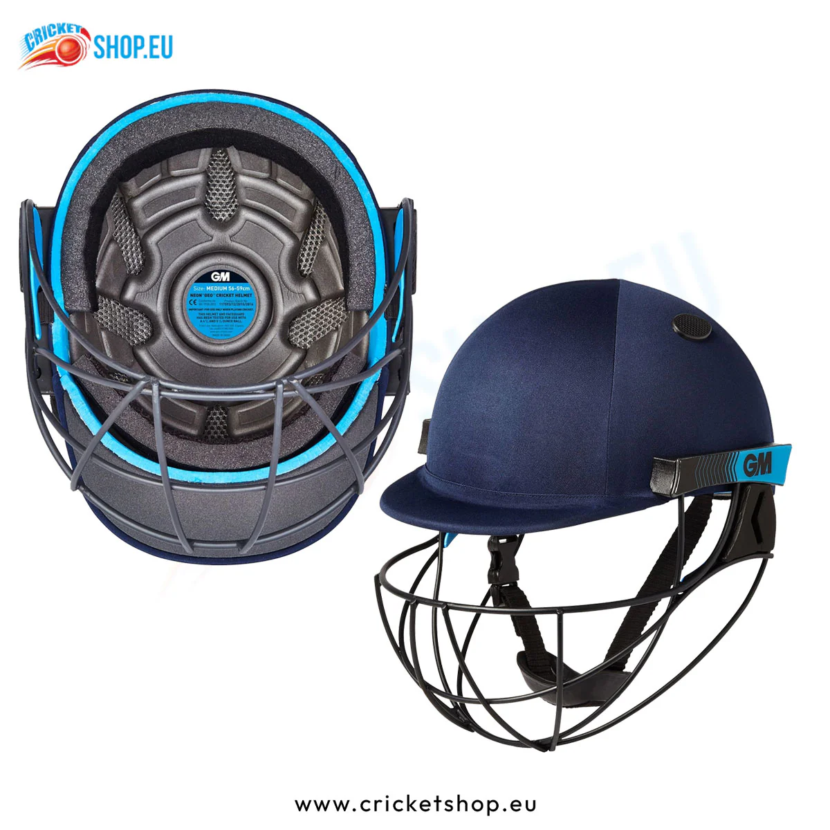 GM Neon Geo Helmet Navy - Image 4