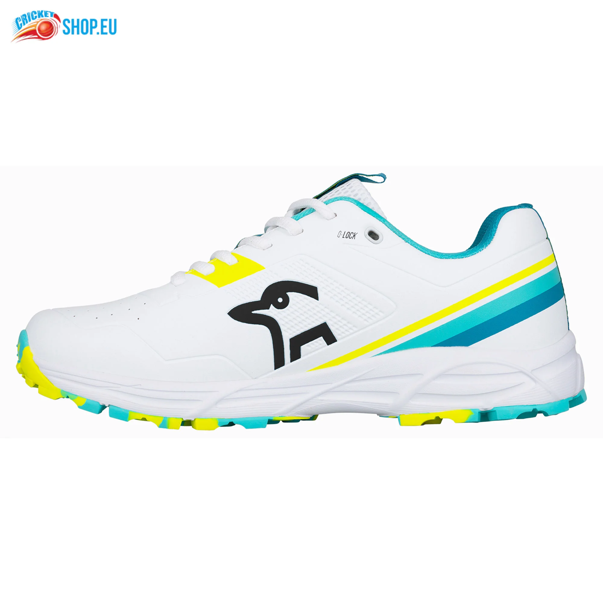 Kookaburra KC 3.0 Rubber Soled Cricket Shoes Aqua/Yellow - Image 3