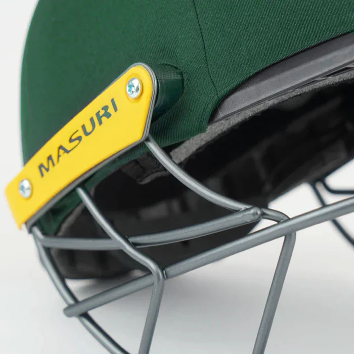 Masuri C Line Plus Steel Cricket Helmet Green - Image 3