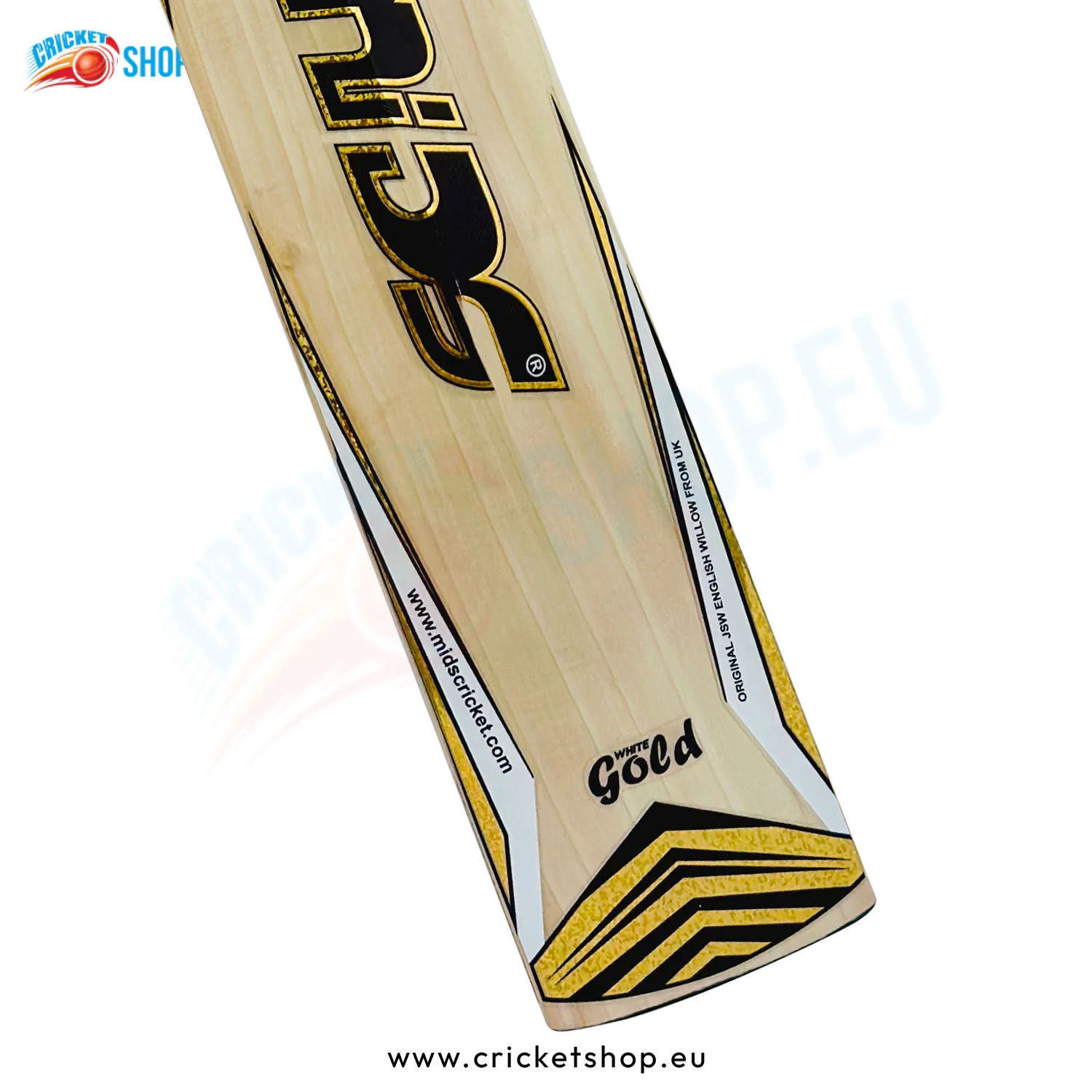Mids White Gold English Willow Cricket Bat - Image 4