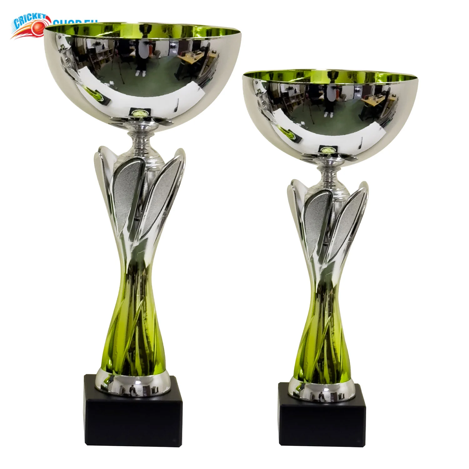 Rio Vista Silver & Green Metal Bowl Trophy Cup