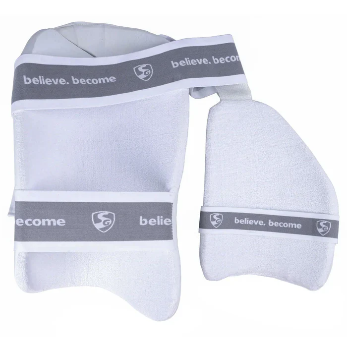 SG Ace Protector Cricket Thigh Pad (White) - Image 3