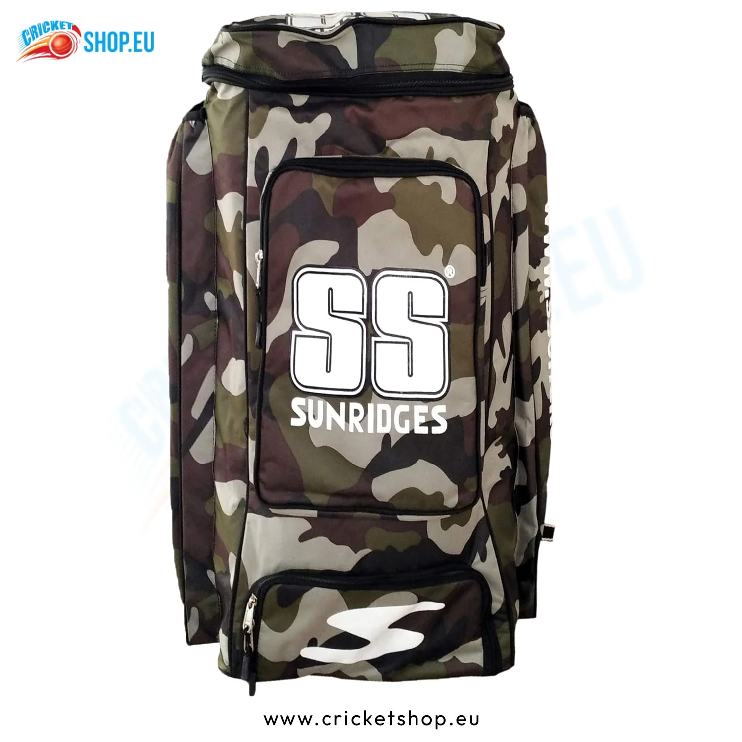 SS Camo Duffle Cricket Kit Bag Green - Image 2