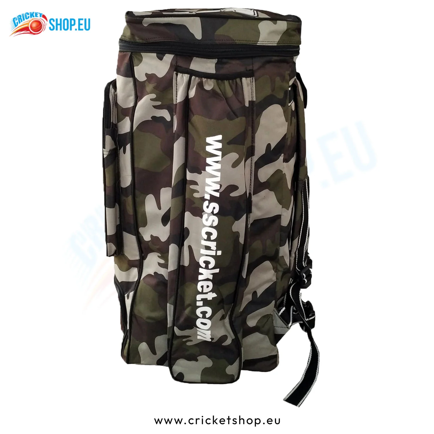 SS Camo Duffle Cricket Kit Bag Green - Image 3